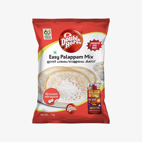 Double Horse Easy Palappam Mix 1kg - White Pepper Kerala Store